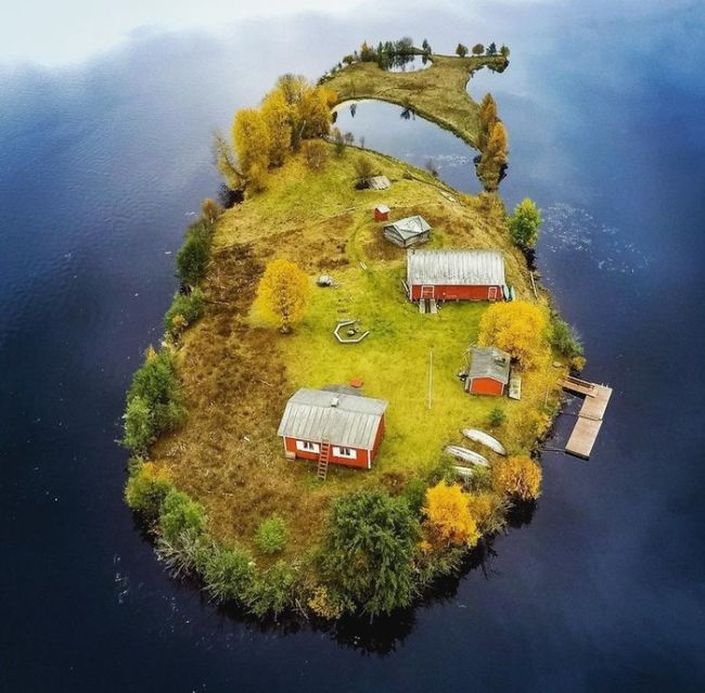 Las cuatro estaciones en esta pequeña isla finlandesa