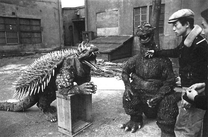 Godzilla, fotografías de los rodajes
